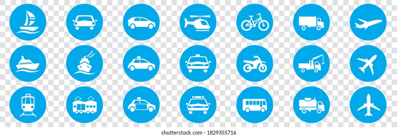 Set of  transport icons Vector