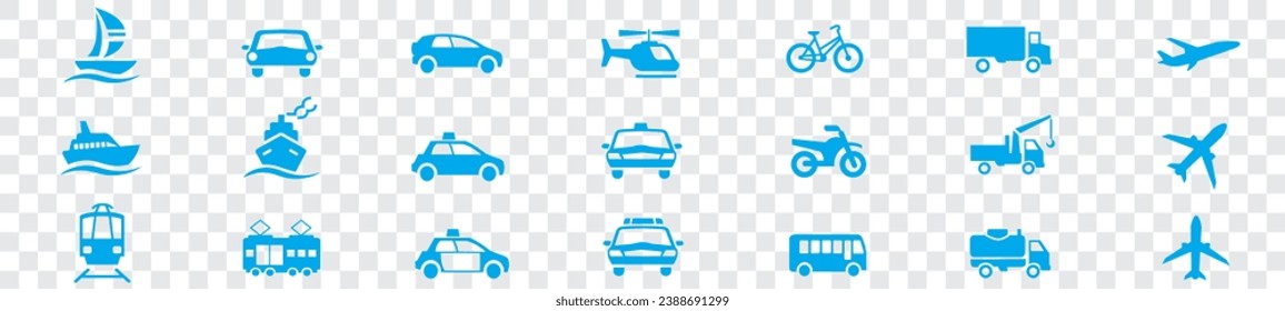 Set of  transport icons Vector