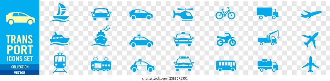 Conjunto de iconos de transporte Vector