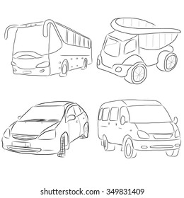 set of transport, sketch for your design