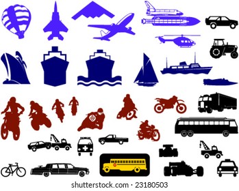 Set of transport symbols