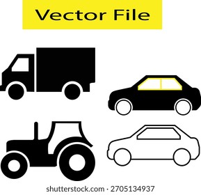 Conjunto de diseño de Vector de transporte. 