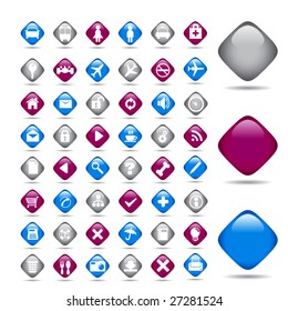 Set transport vector icons