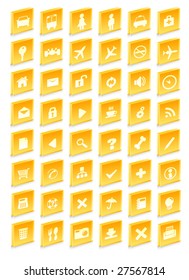 Set transport vector icons