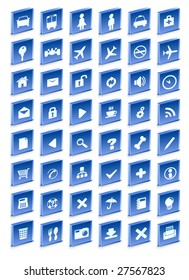 Set transport vector icons