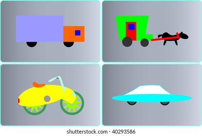 set of transport vehicles