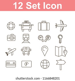 set of transportation icon