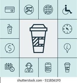 Set Of Transportation Icons On Locate, Accessibility And Calculation Topics. Editable Vector Illustration. Includes Calculation, Dollar, World And More Vector Icons.