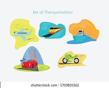 set of transportation -vector
kind of transportation 