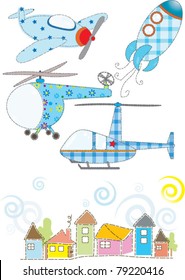 set of transports for children