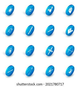 Fijar la caza de la trampa, la cabeza de alce con cuernos, el lugar de caza, los cánticos de ciervo en escudo, el cuchillo de caza, las botas y el icono de visión óptica del francotirador. Vector