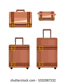 set of travel bags vector