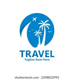 set of travel logo for travel agency vector icon illustration design 
