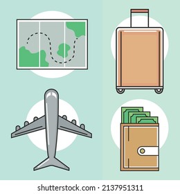 Fahrplansatz und Karte