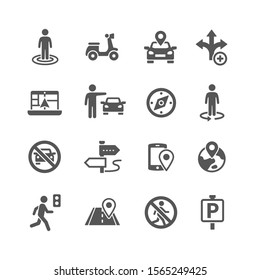 Set of travel vector icons