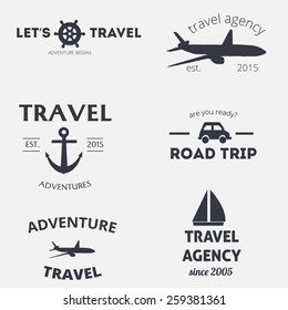 Set of travel vintage logos and badges
