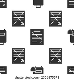 Set Traveling baggage insurance, Delete file document and Delete file document on seamless pattern. Vector