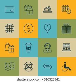 Set Of Traveling Icons On Crossroad, Money Trasnfer And Forbidden Mobile Topics. Editable Vector Illustration. Includes Map, Exchange, Pointer And More Vector Icons.