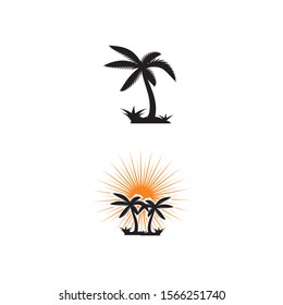 Set Tree icon Vector Illustration design Logo template