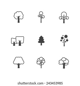 Set of Tree Icons