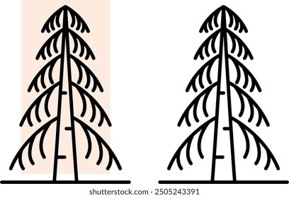 a set of tree icons