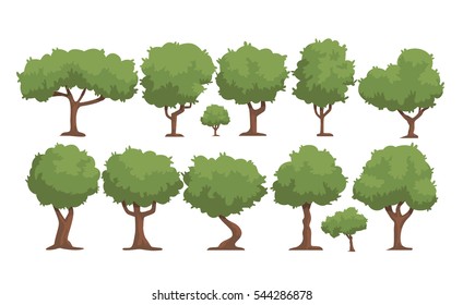 set of tree - vector illustration