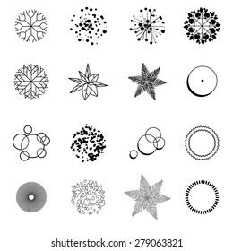 Set Of Treetop Symbols For Architectural Or Landscape Design