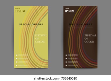 Set of Trend brochures, business covers.