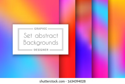 A set of trending patterns of purple ultraviolet style backgrounds for web design and conceptual illustration, presentations and applications
