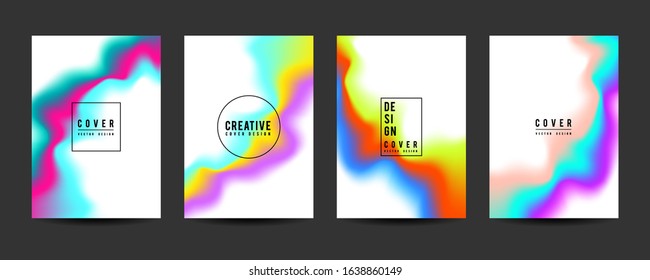 Set of Trendy Abstract Gradient shapes for Presentation, Magazines, Flyers, Annual Reports, Posters and Business Cards. Vector EPS 10