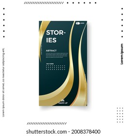Set of Trendy editable template for social networks stories, vector illustration. Design backgrounds for social media