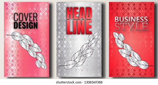 Set Trendy geometric  patterns, abstract background for brochure, flyer or presentations design, vector illustration. Business style. Cover design.