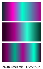 Set of trendy gradient backgrounds and texture for mobile application or wallpaper. Vivid design element for banner, cover, flyer, wall paint. Modern screen vector design with neon color.