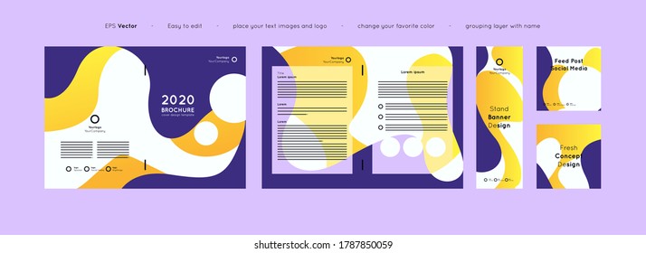 Set trendy layout design available for invitation, promotion, advertise and other
