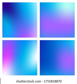 A set of trendy liquid backgrounds blue cyan gradient mesh banner ultra back for poster fluid design, a backdrop for sketch slogan in social networks