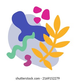 Set of trendy Matisse style collage banner. Minimalist nature cutout collection for special summer discount. Organic shape promotion poster bundle, freehand vintage art decoration, Boho Decor.