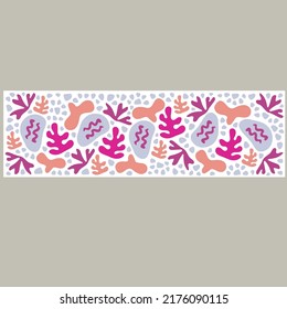 Set of trendy Matisse style collage banner. Minimalist nature cutout collection for special summer discount. Organic shape promotion poster bundle, freehand vintage art decoration, Boho Decor.