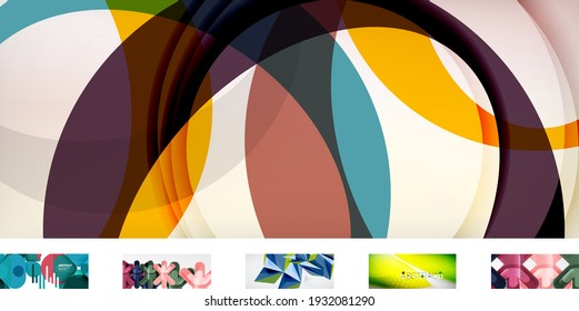 Un conjunto de fondo abstracto y minimalista moderno