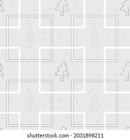 Set of trendy modern abstract creative Christmas compositions for wall decoration, packaging, cards or covers in vintage style.