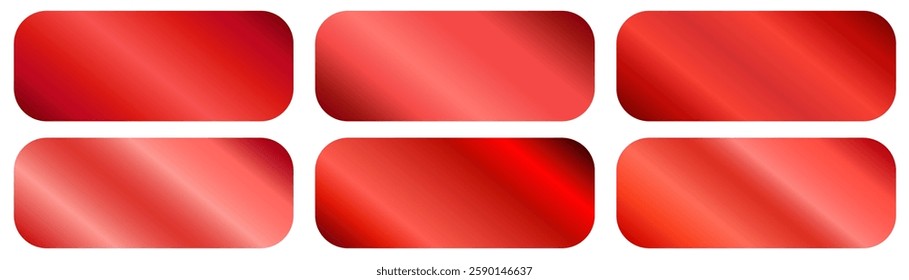 Set of trendy multicolored gradients and bright vibrant set of gradients background. red gradient color palette collection set.