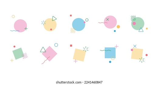 Set mit modischem Design
