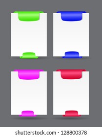 Set of trendy web banners vector illustration