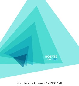 Set triangle rotate design element / Vector illustration.