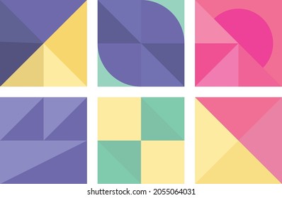 Montaje de triángulos con diseño moderno