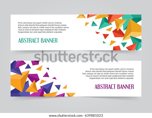 Free Triangle Banner Template from image.shutterstock.com