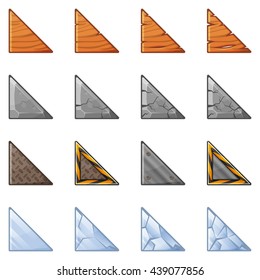 Set Of Triangular Blocks For Physics Game 1