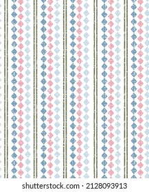 Conjunto de patrones tribales de verano sin fisuras. Rayas de estilo étnico. Motivos americanos indios o asiáticos. Más de este motivo más textil tira peruana bello fondo 