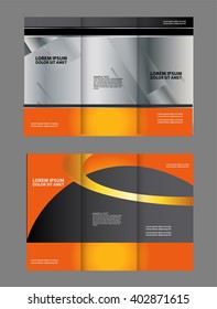 Set of Tri-fold brochure template
