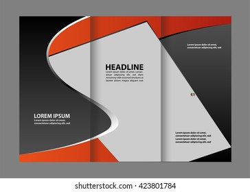 Set of Tri-fold brochure template
