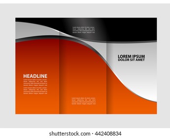 Set of Tri-fold brochure template
